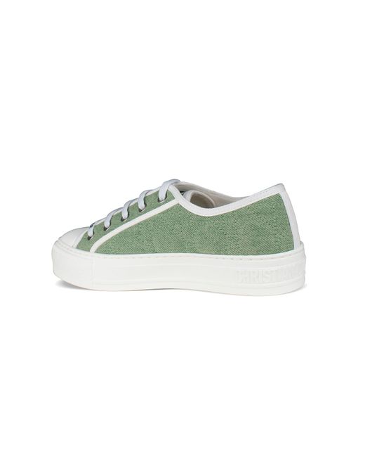Dior Green Walk'n Faded Cannage Sneakers