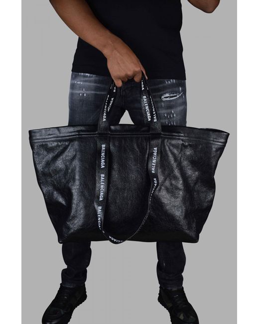 massefylde Hurtig animation Balenciaga Tote Bag in Black for Men | Lyst