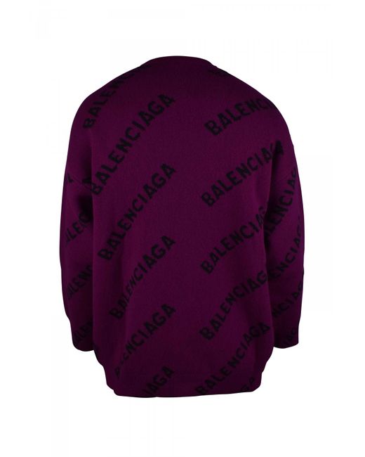 Balenciaga Purple Sweater for men
