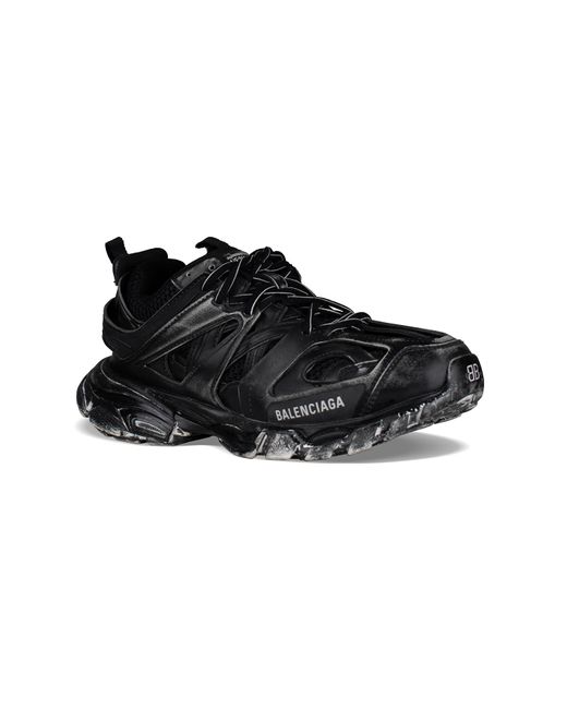Track Faded Sneakers Balenciaga de hombre de color Black