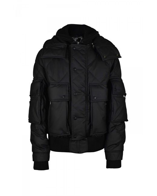 Balmain Black Down Jacket for men