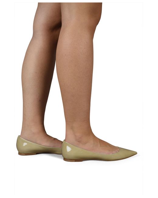 Jimmy Choo Flats Alina in Natural | Lyst