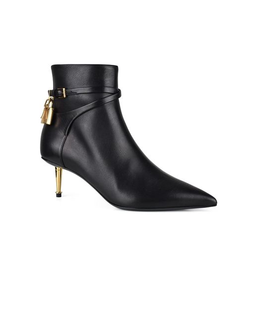 Tom Ford Black Padlock Stiefeletten