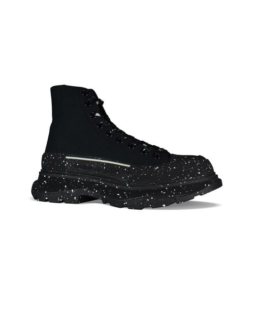 Alexander McQueen Black Sneakers Tread Slick