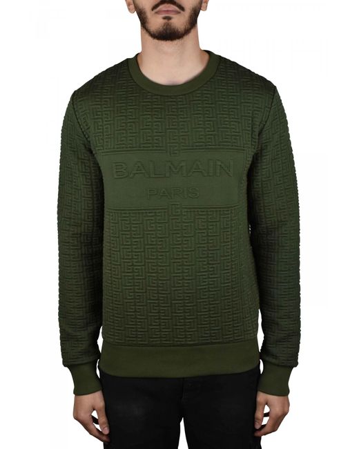 Balmain Green Sweatshirt for men