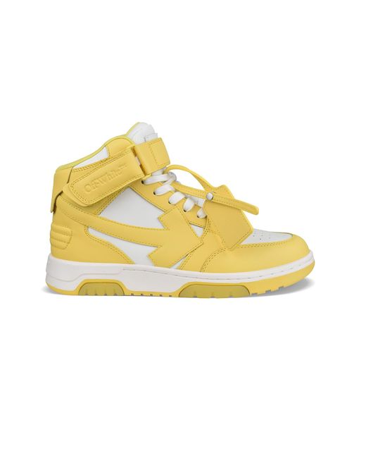 Off-White c/o Virgil Abloh Yellow Out Of Office Mid Sneakers for men