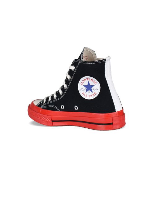 Sneakers alte Chuck Taylor di Comme des Garçons in Red