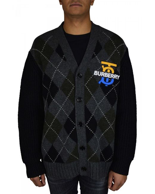 burberry cardigan mens