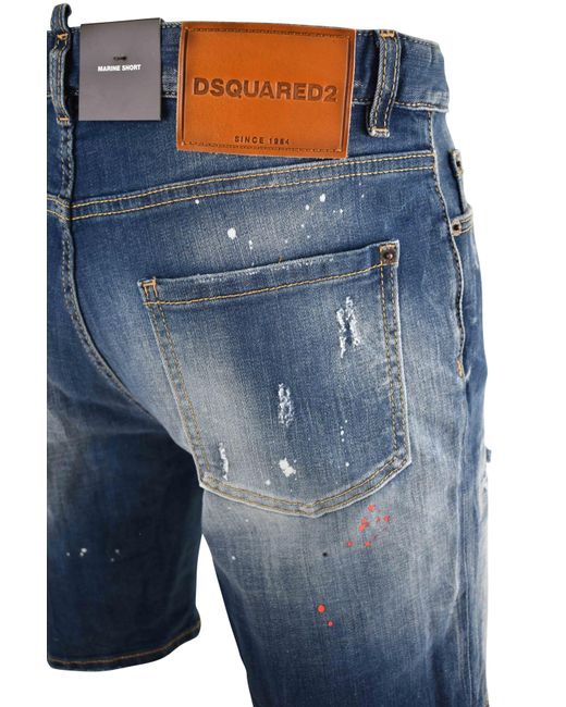 Corto Marino DSquared² de hombre de color Blue