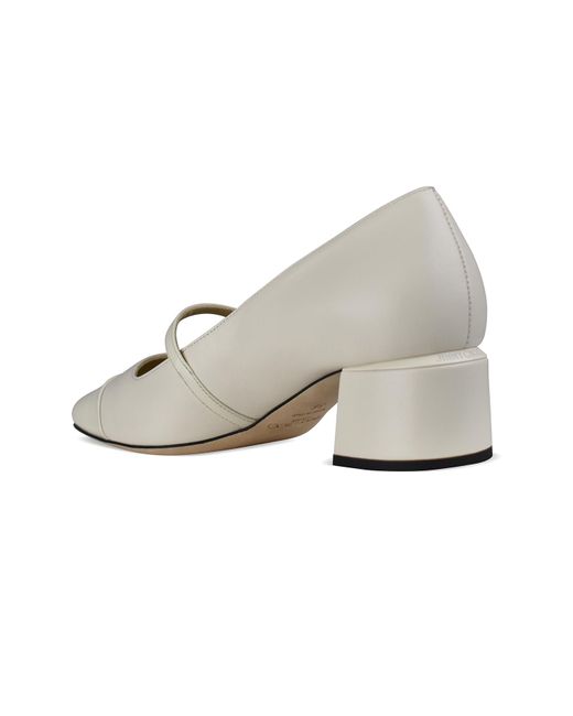 Jimmy Choo White Elisa 45 Pumps