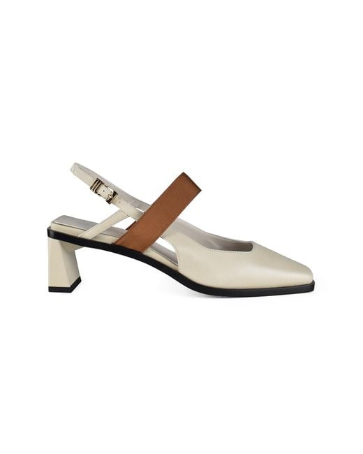 ANEST COLLECTIVE White Kidskin Sandals