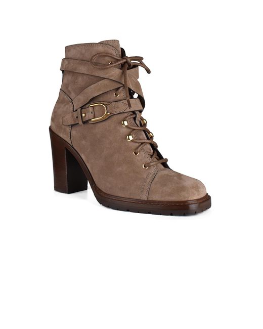 Stivaletti Evarista di Ralph Lauren in Brown