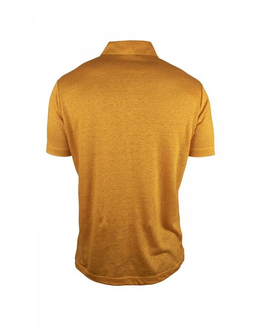 Loro Piana Orange Polo Shirt for men