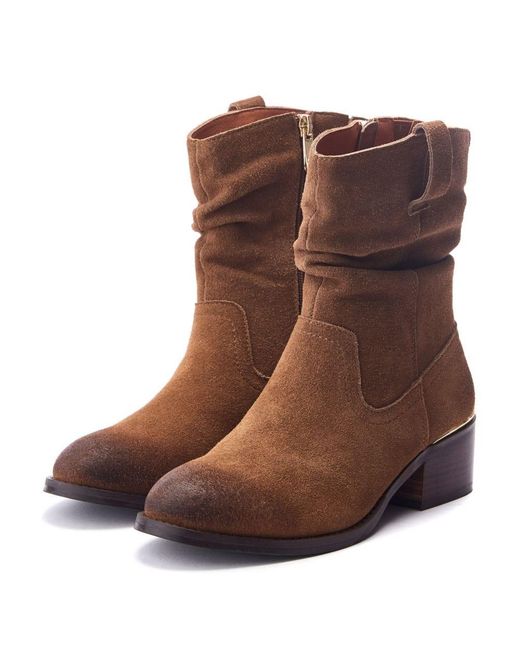 Moda In Pelle Brown Oaissa Suede