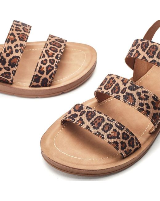 Moda In Pelle Brown Kyomi Leopard Textile