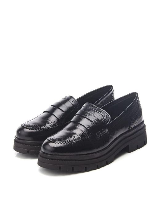 Moda In Pelle Blue Fabri Patent Leather