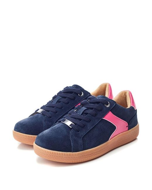 Moda In Pelle Blue Allette Suede