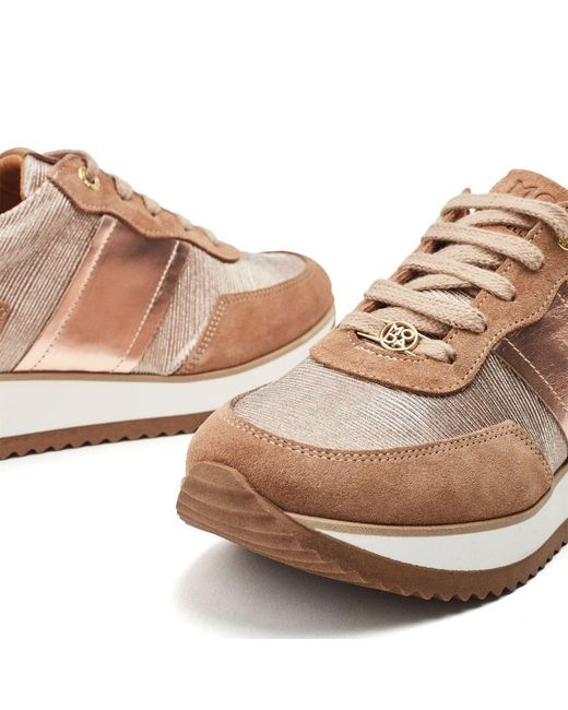 Moda In Pelle Brown Daffodil Rose Leather