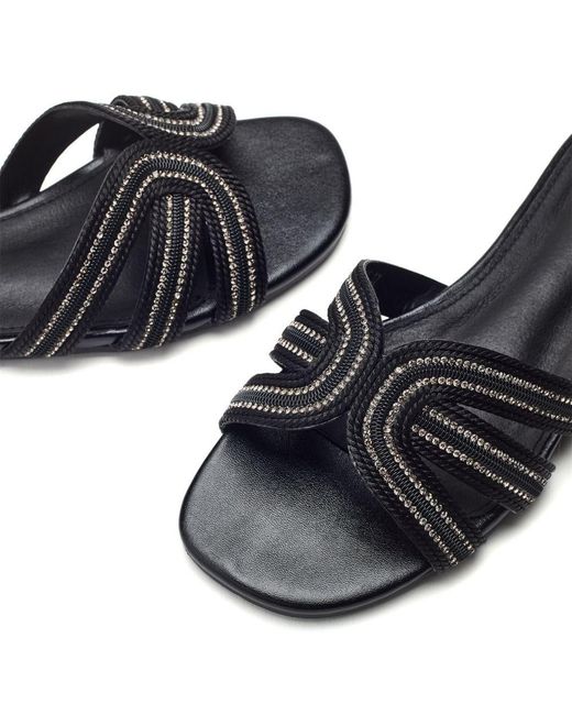 Moda In Pelle Black Nymph Textile