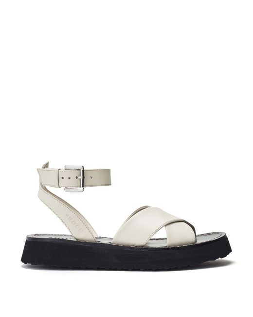 Shoon White Sh Larise Off Leather