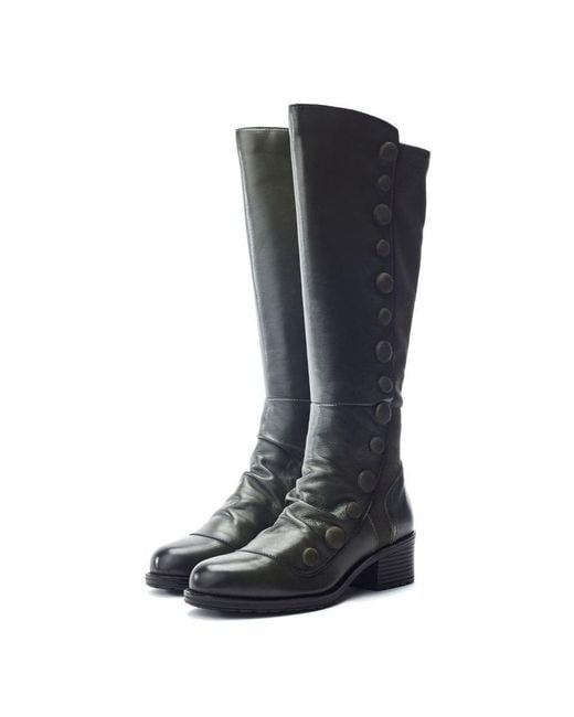 Moda In Pelle Black Riyla Leather