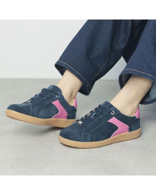 Moda In Pelle Blue Allette Suede