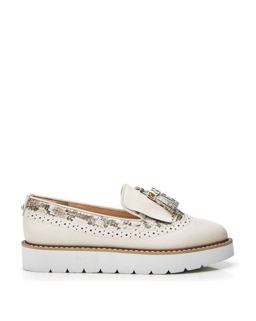 Moda In Pelle White Eilani Off Leather