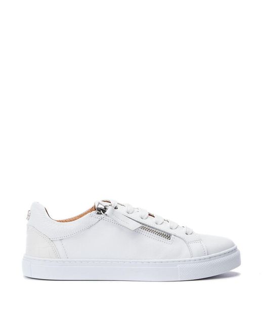 Moda In Pelle White Bailly Leather