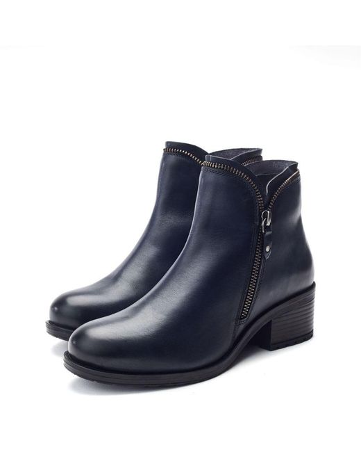 Moda In Pelle Blue Opulent Leather