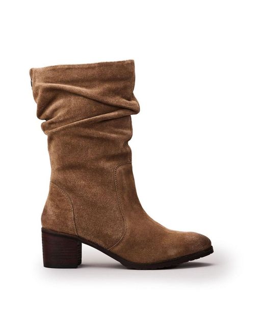 Moda In Pelle Brown Deami Taupe Suede