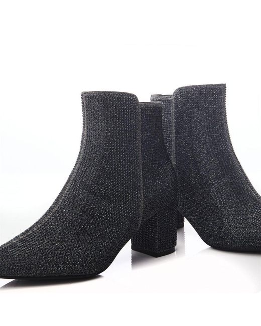 Moda In Pelle Blue Xiomara Pewter Textile