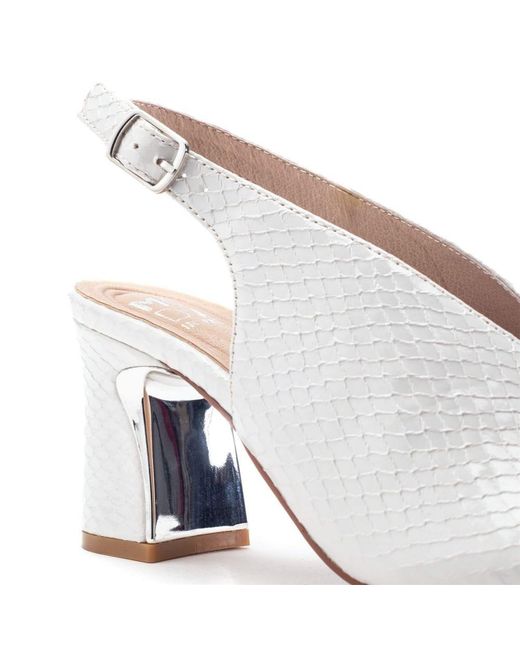 Moda In Pelle White Love Snake Print