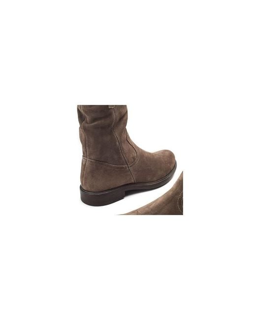 Moda In Pelle Brown Olio Stone Suede