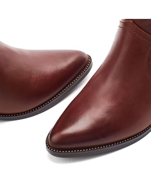 Moda In Pelle Purple Anniee Chestnut Leather