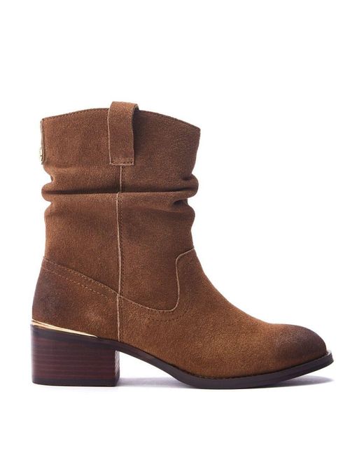 Moda In Pelle Brown Oaissa Suede