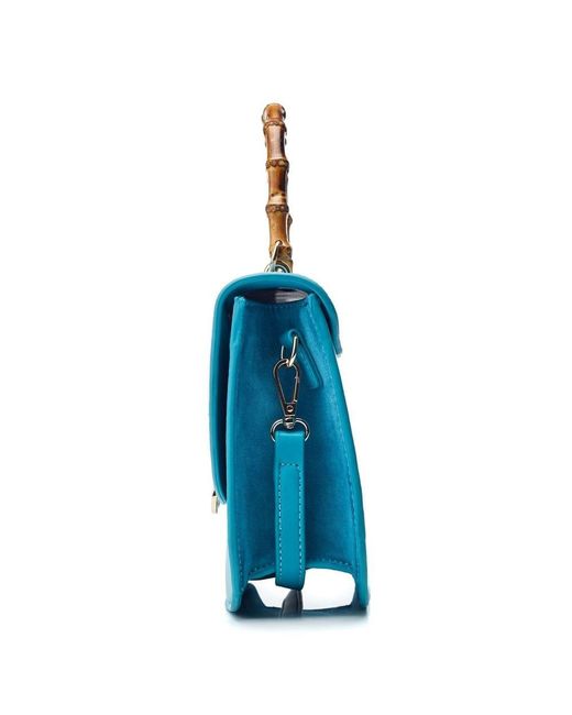 Moda In Pelle Blue Tigerlily Bag Turquoise Porvair