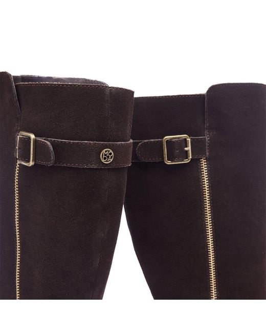 Moda In Pelle Blue Senlis Dark Suede