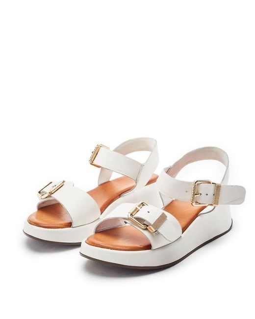 Moda In Pelle White Kaprii Leather