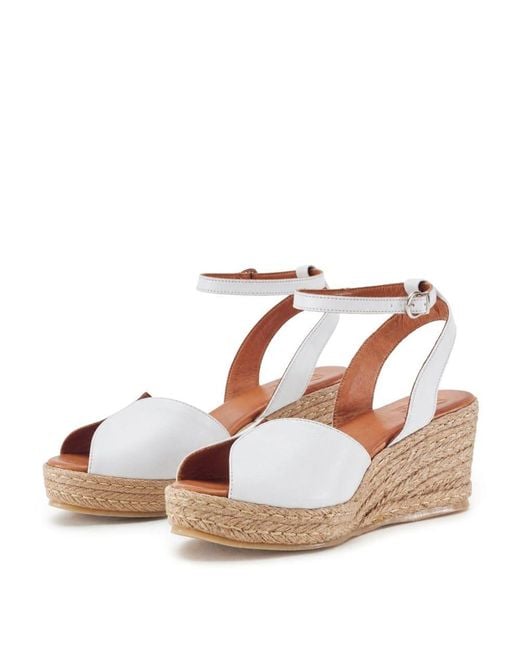 Moda In Pelle White Kiona Off Leather
