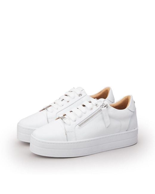 Moda In Pelle White Abbiy Leather