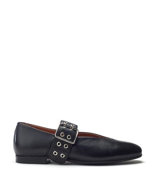 Shoon Blue Sh Ilice Leather