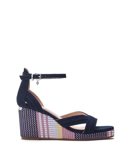 Moda In Pelle Blue May Suede