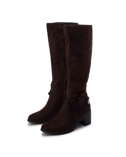 Moda In Pelle Brown Sabea Dark Alcantara