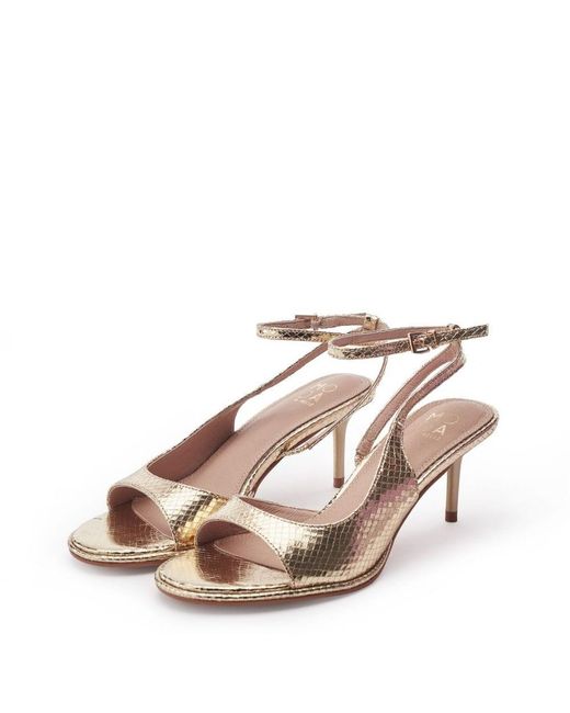 Moda In Pelle Metallic Manella Snake Print