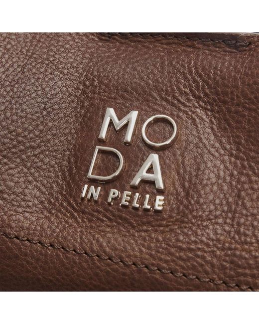 Moda In Pelle Brown Indie Bag Dark Tan Leather