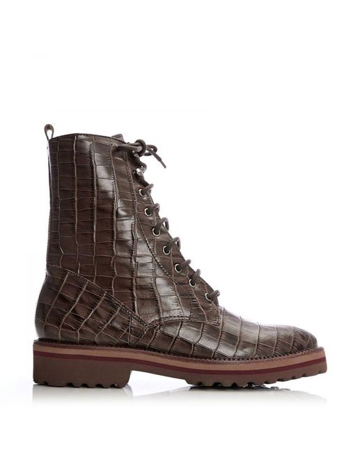 Shoon Brown Sh Gator Croc