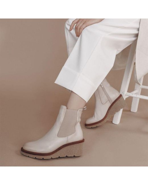 Moda In Pelle Brown Audyn Cream Leather