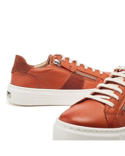 Shoon Red Sh Ely Dark- Leather