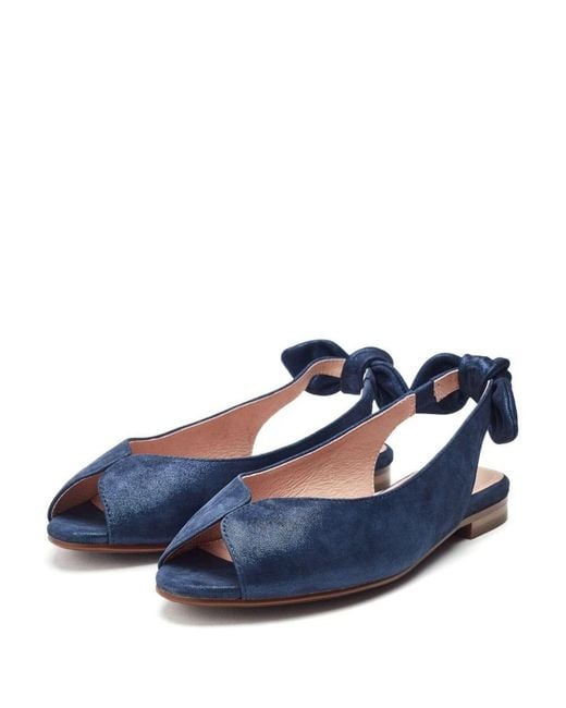 Moda In Pelle Blue Lavatera Suede