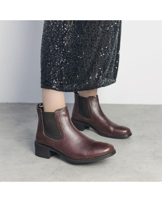 Moda In Pelle Purple Pernilla Leather
